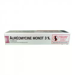 AUREOMYCINE 3% MONOT POM D TUB 15G