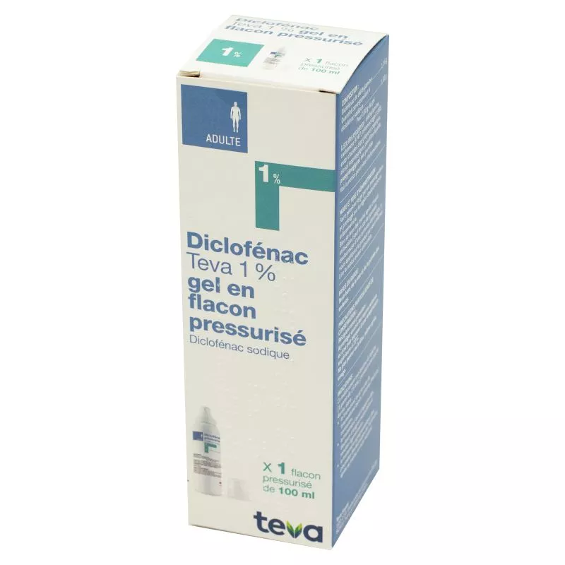 DICLOFENAC 1% TEVA CON GEL TUB100G