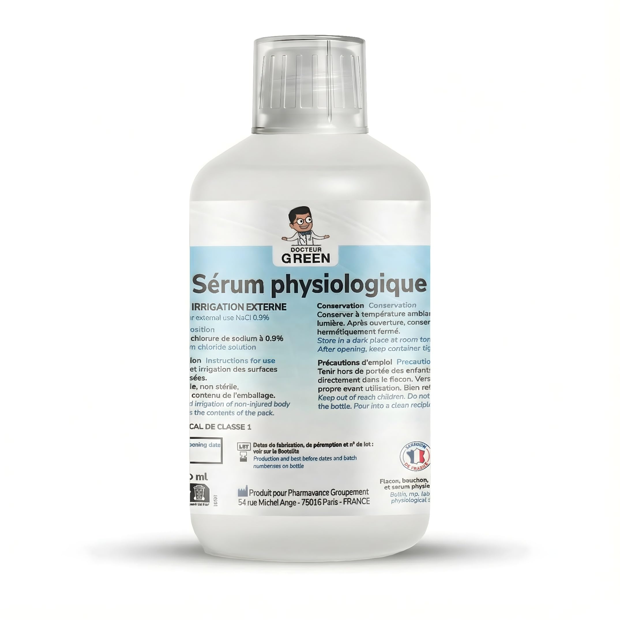 DR GREEN SERUM PHYSIOLOGIQUE 500ML