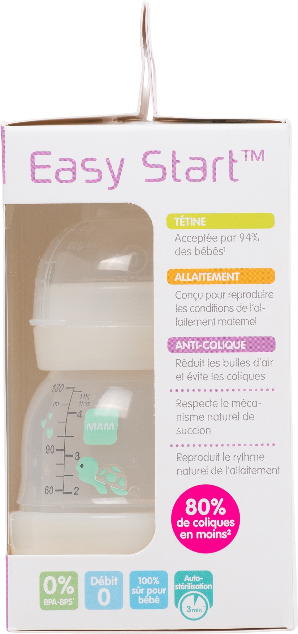 BIB MAM E START A/COL FIL D0 130ML