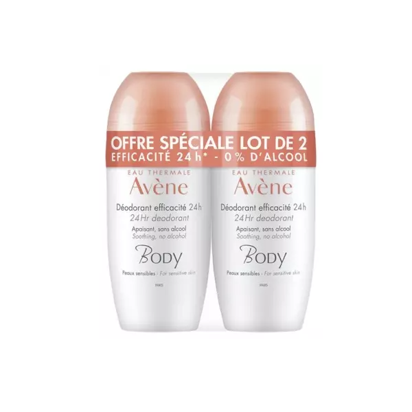 AVENE BODY DEO 24H ROLL-ON 50MLX2