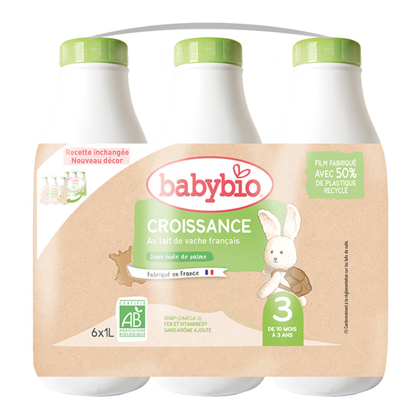 Babybio Lait Croissance 10m Liquide 1l X6
