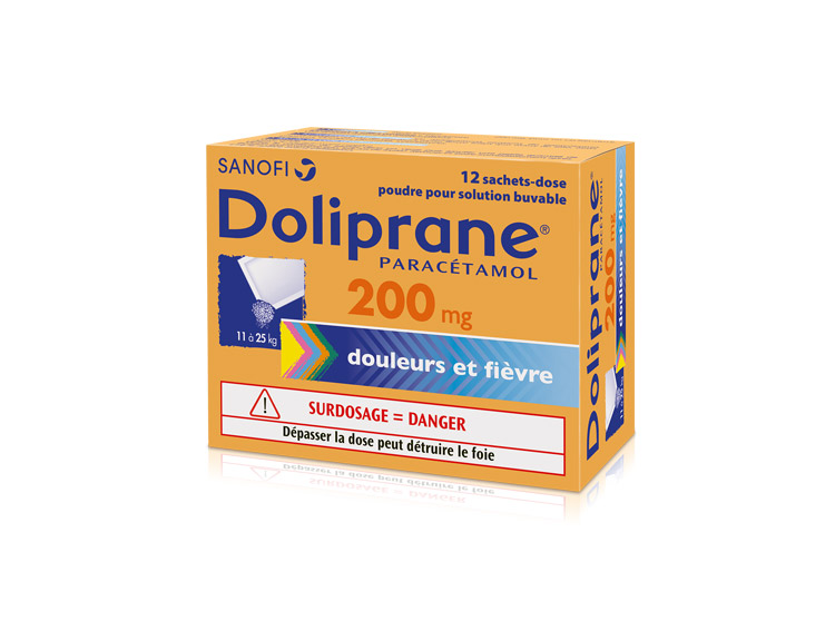 DOLIPRANE 250MG SACHET 12