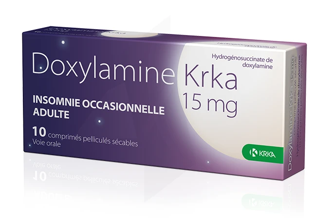 DOXYLAMINE 15MG KRKA CPR SEC10