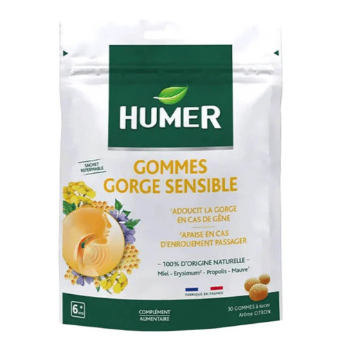 HUMER GOMME GORGE SENS CITRON 30