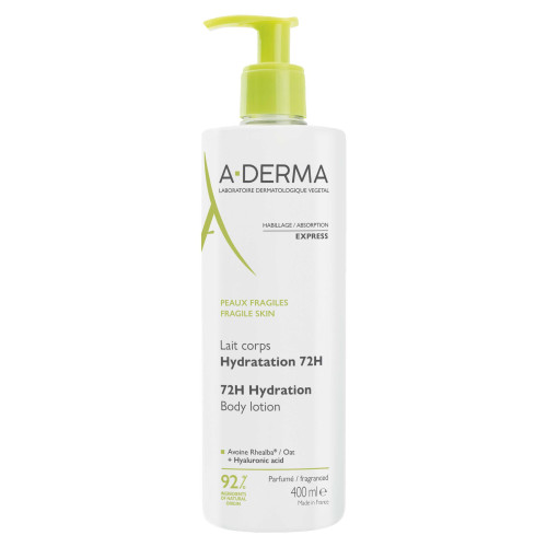 A-DERMA LAIT CORPS HYDRA 72H 400ML