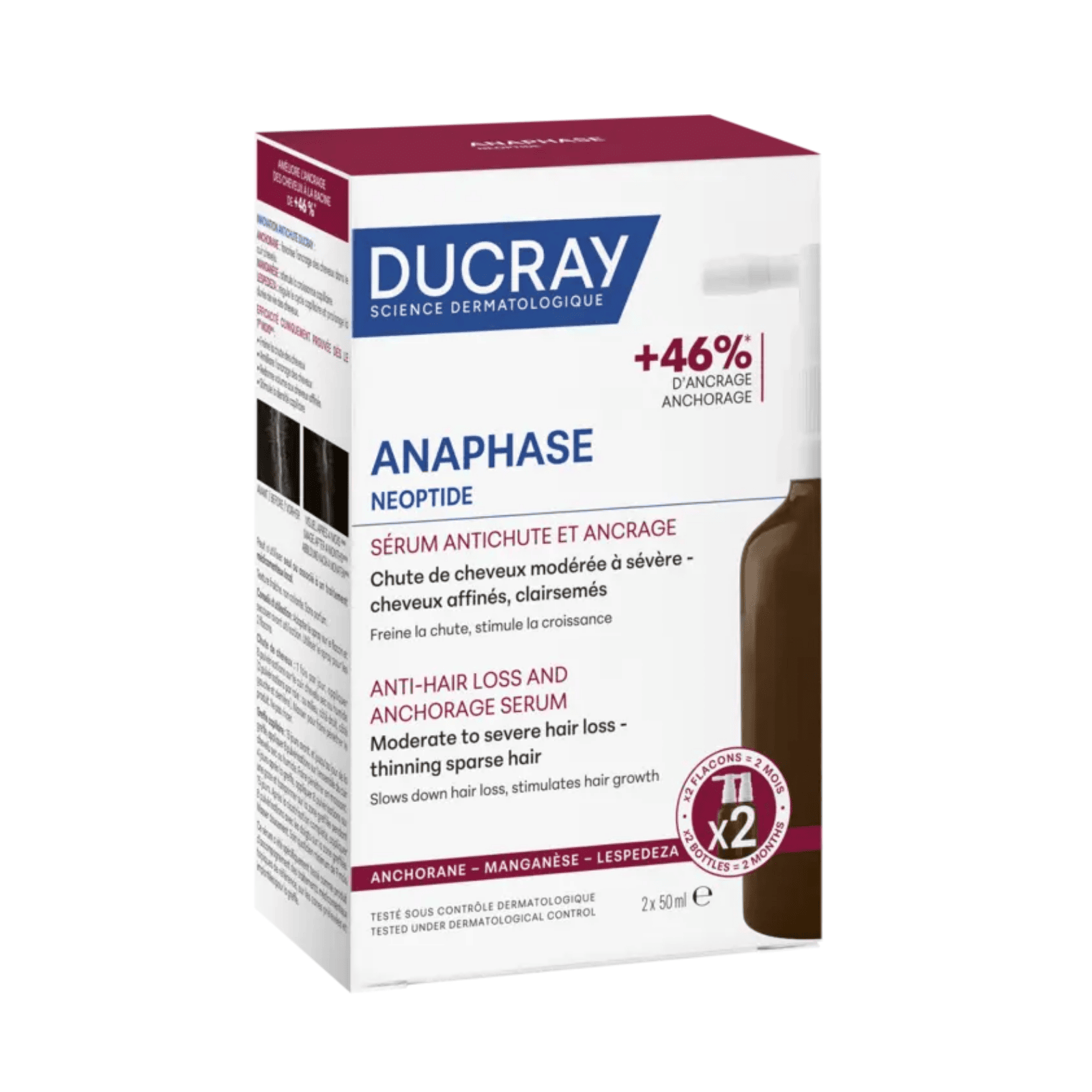 Ducray Neoptide Expert Serum Antichute 50ml X2 + Shampooing Anaphase 200ml Offert