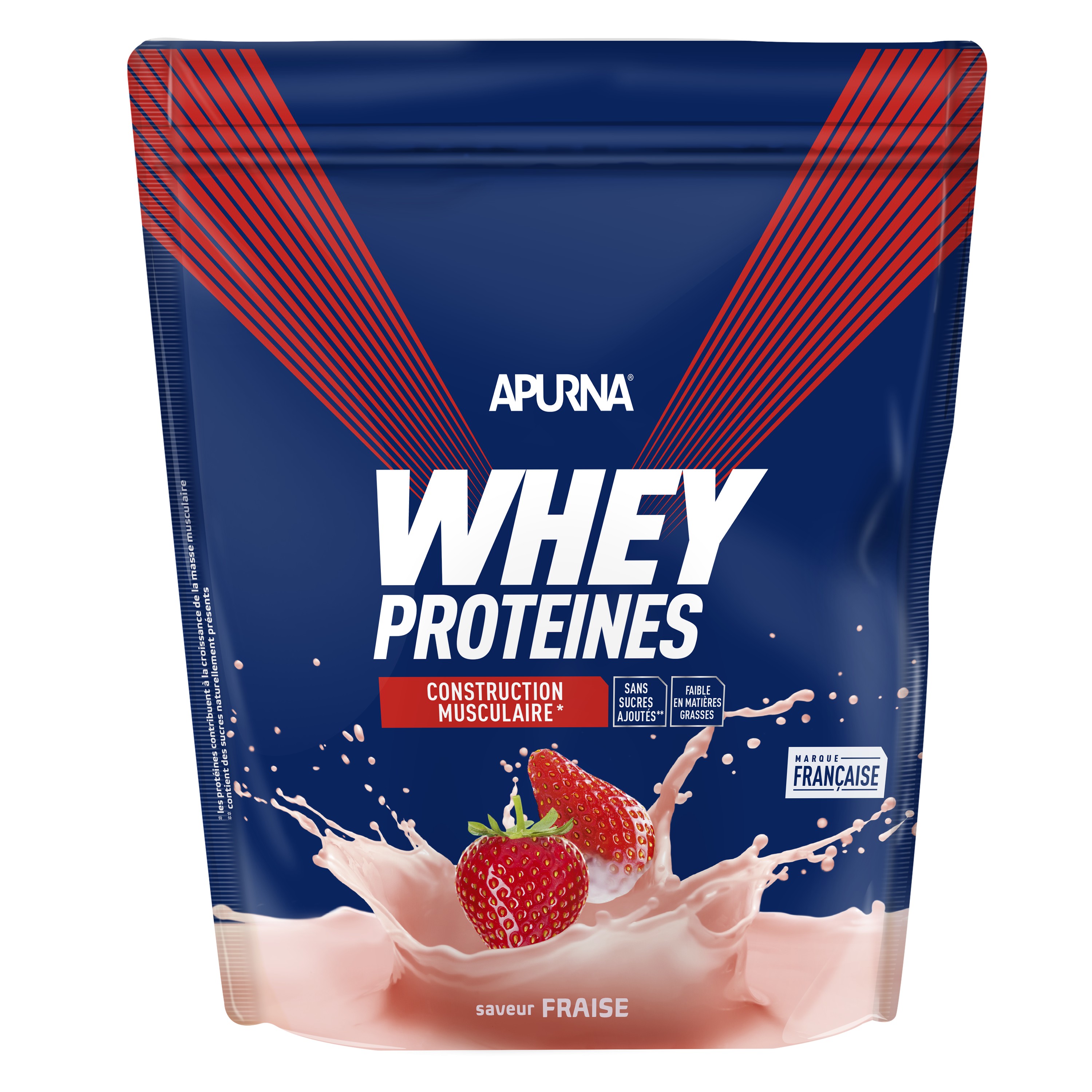 APURNA WHEY PROTEINE FRAISE 720G.