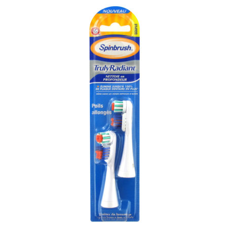 Spinbrush Truly Radiant Tete Recharge Souple X2