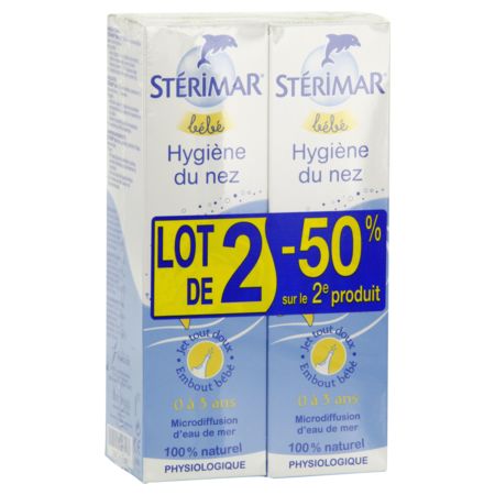 STERIMAR BEBE HYGIENE NEZ 100ML X2