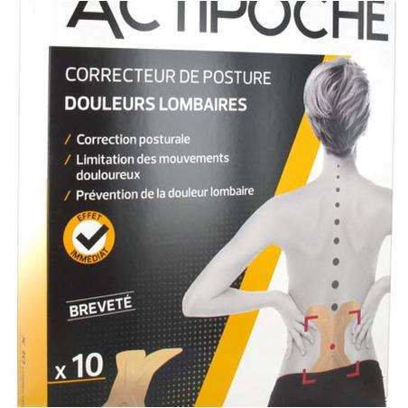 ACTIPOCHE PATCH CORRECT POSTUR B/10
