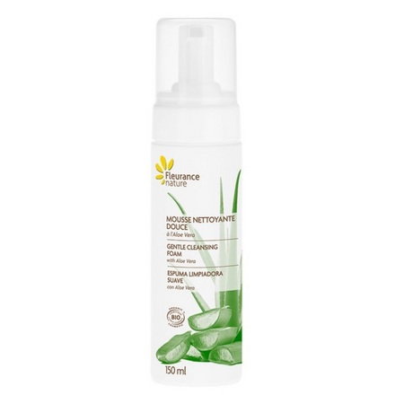 Fleurance Nature Mousse Nettoyante Douce A l Aloe Vera Bio 150ml