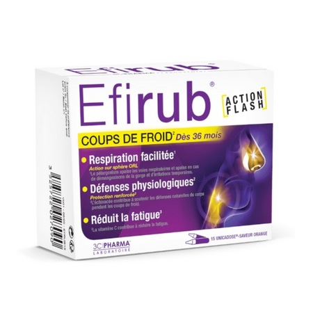 3C PHARMA EFIRUB UNICADOSE 15