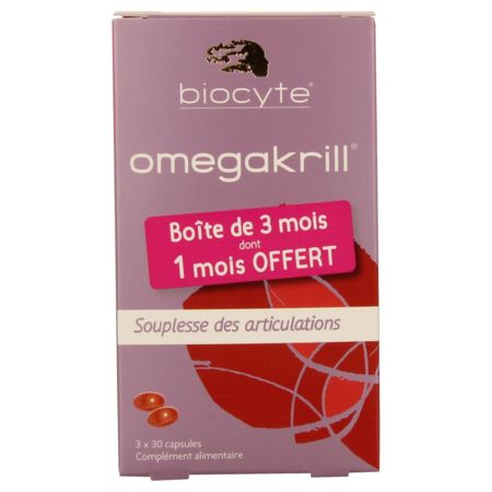 BIOCYTE OMEGA3 KRILL 500MG CAPS 90