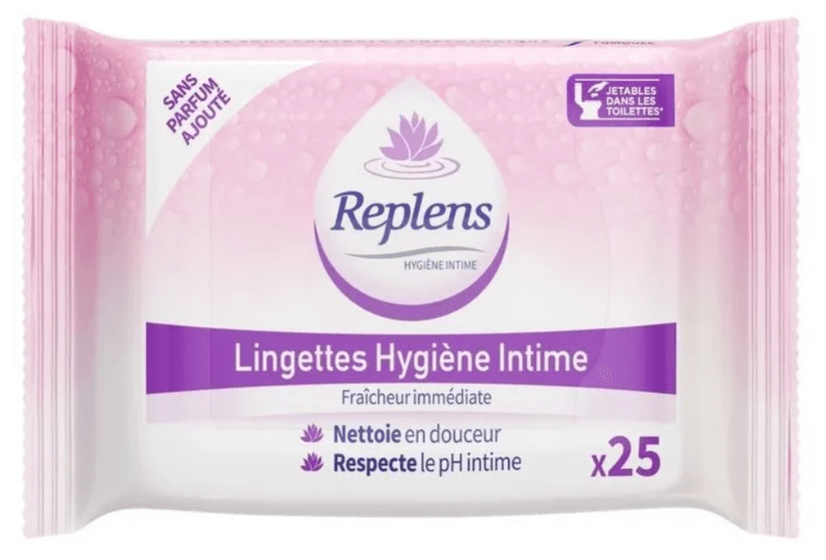 REPLENS LINGETTE HYGIENE INTIME 25