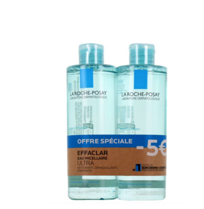 EFFACLAR EAU MICELL PURIF 400X2BRI
