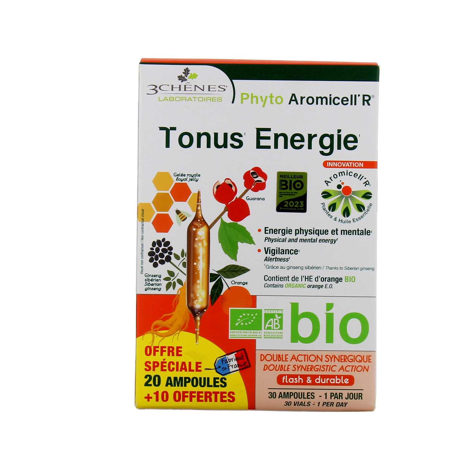 3 CHENES PHYTOAROMICEL TONUS AMP30