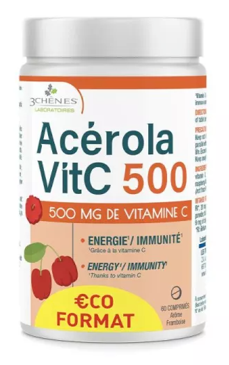 3chenes Acerola 500 Comprime A Croquer 60