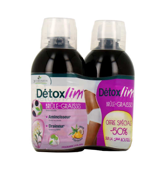 3 CHENES DETOXLIM BRUL GRA 2X500ML