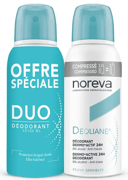 Noreva Deoliane Deodorant Spray 24h 100ml X2