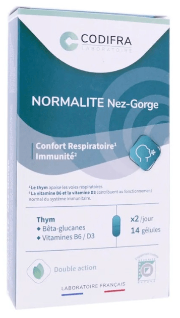 Codifra Normalite Nez Gorge Gelule 14