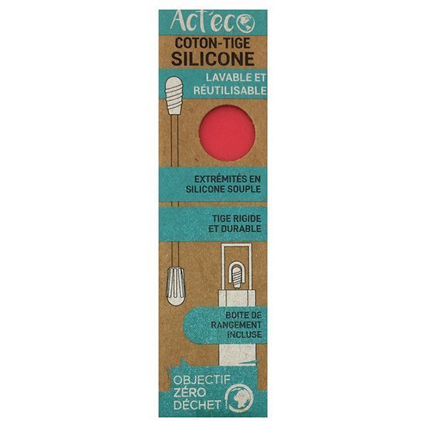ACT'ECO COTON TIGE SILICONE ROUGE