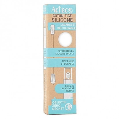 ACT'ECO COTON TIGE SILICONE BLANC
