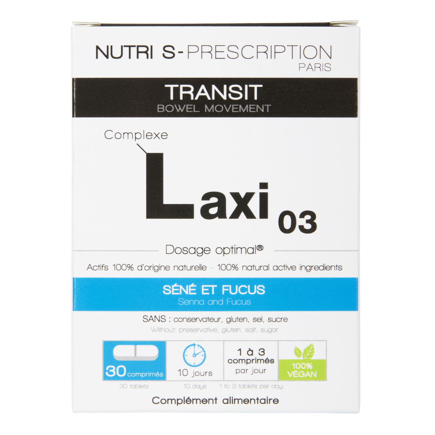 Nutri S Prescription Laxi03 Transit Comprime 30