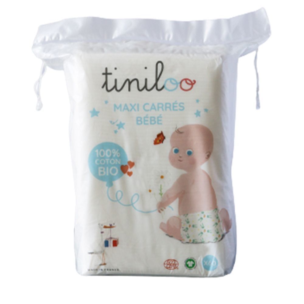 TINILOO CARRE COTON BIO X60