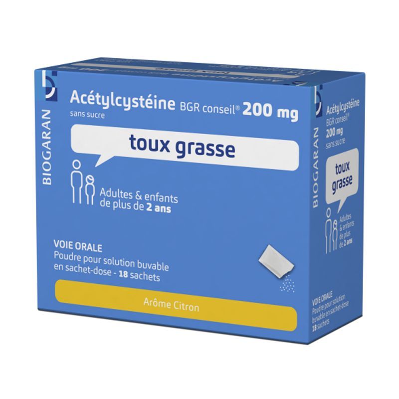 ACETYLCYSTEINE 200MG BGR C SACH18