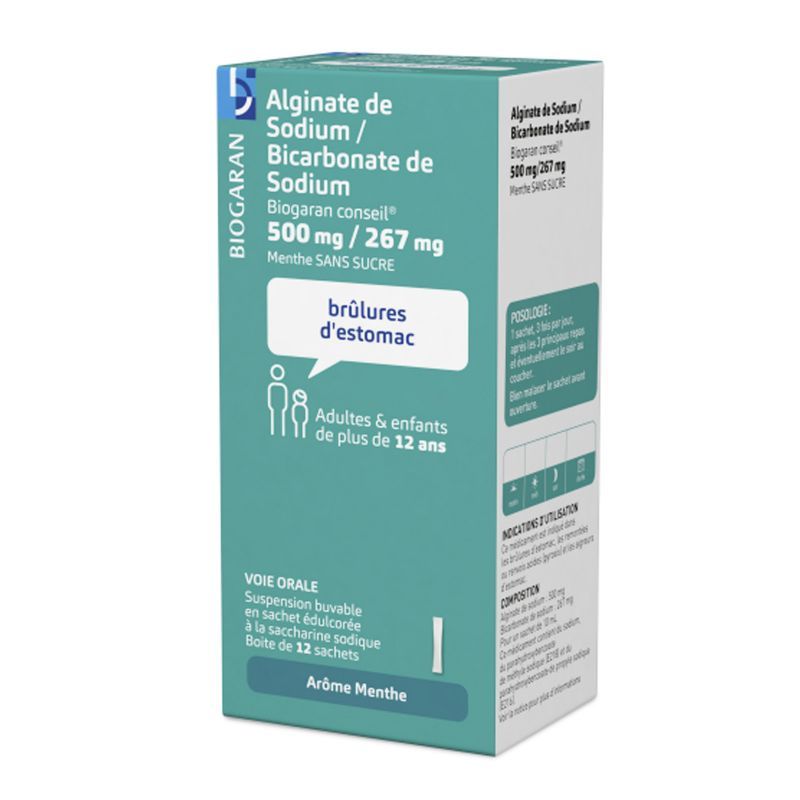 ALGINATE/BICARB SOD BGR CONS 12