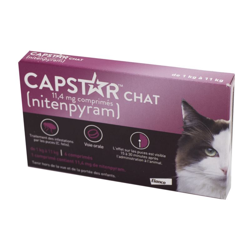 CAPSTAR CHAT 11,4MG CPR 6