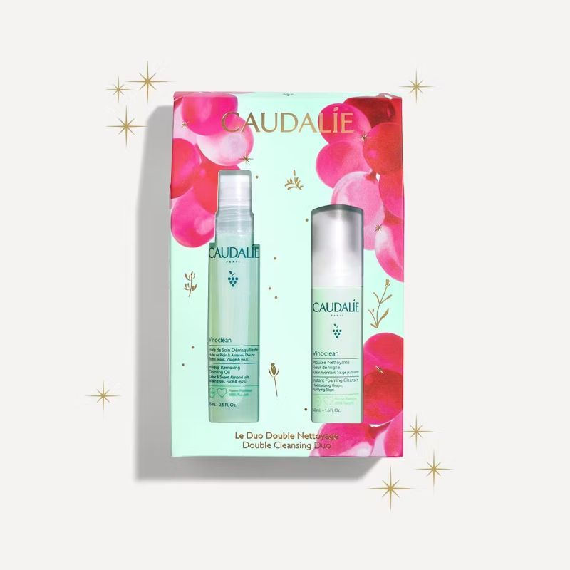 Caudalie Vinoclean Huile De Soin Demaquillante 75ml + Mousse Nettoyante Fleur De Vigne 50ml