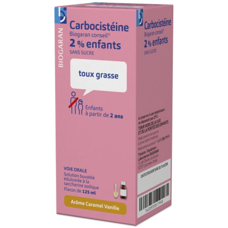 CARBOCISTEINE 2% BIOG SOL S/S125ML