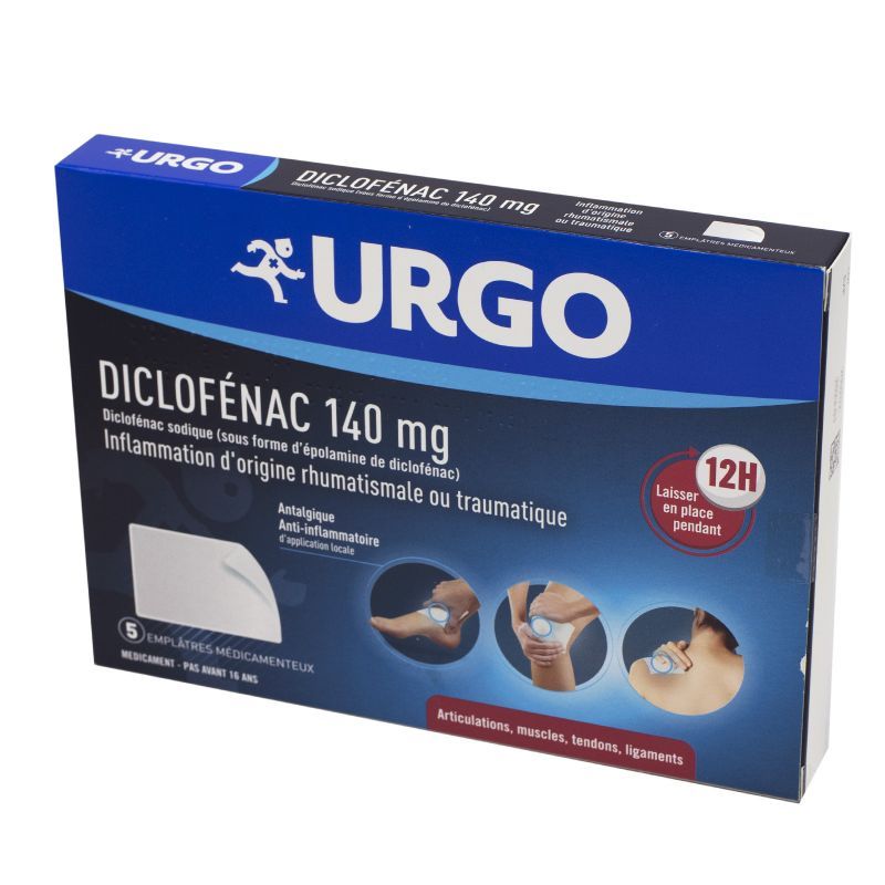 DICLOFENAC 140MG URGO EMPLATRE 5