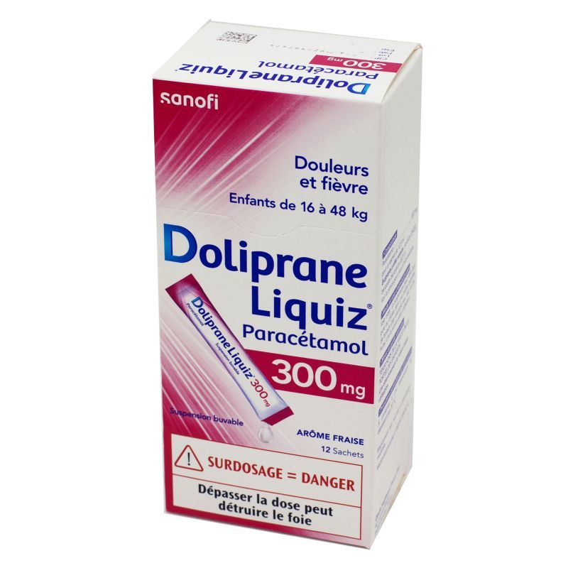DOLIPRANELIQUIZ 300MG SACHET S/S12