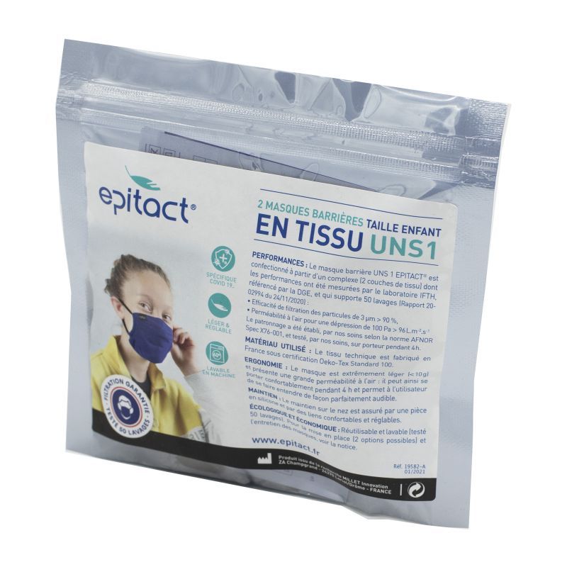 Epitact Masque Barriere Uns1 Lavable Enfant 2