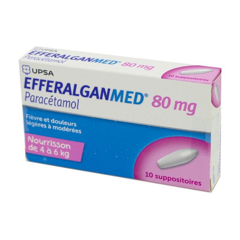 EFFERALGANMED 80MG SUP 10