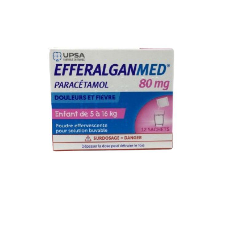 EFFERALGANMED 80MG SACHET 12