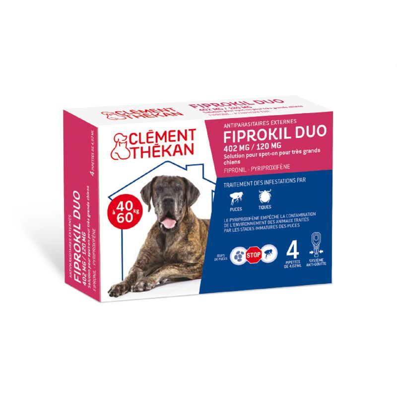 CLEM/THEK FIPROKIL DUO CHIEN 40-60