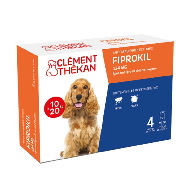 Clement Thekan Fiprokil Spot On Chien 10/20kg X4