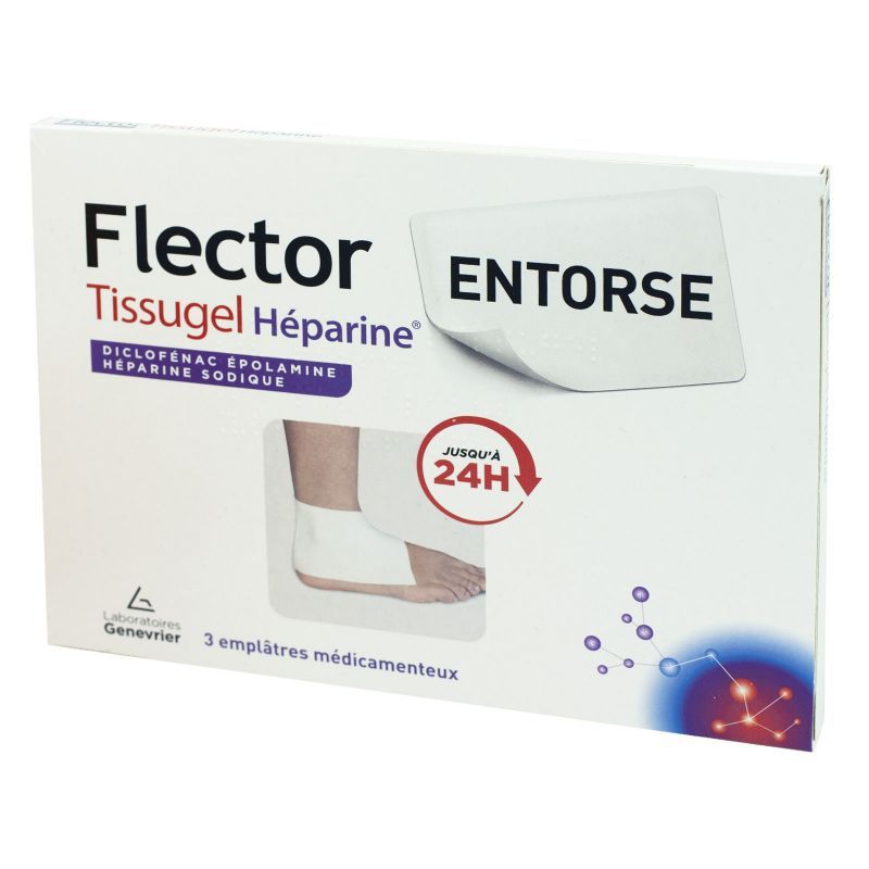 FLECTOR TISSUGEL HEPARINE EMPL 3