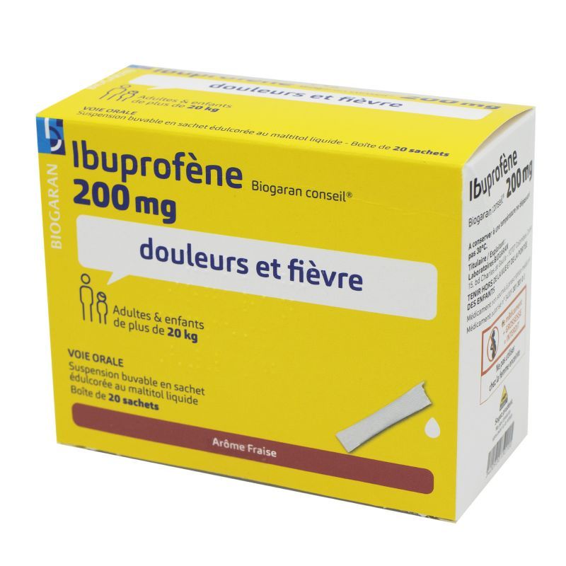 IBUPROFENE 200MG BIOG CONS SACH 20