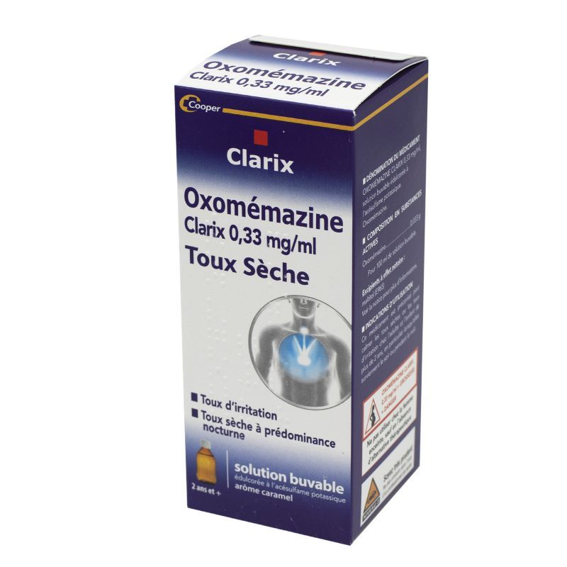 OXOMEMAZINE 0,33MG/ML CLR S/S150ML