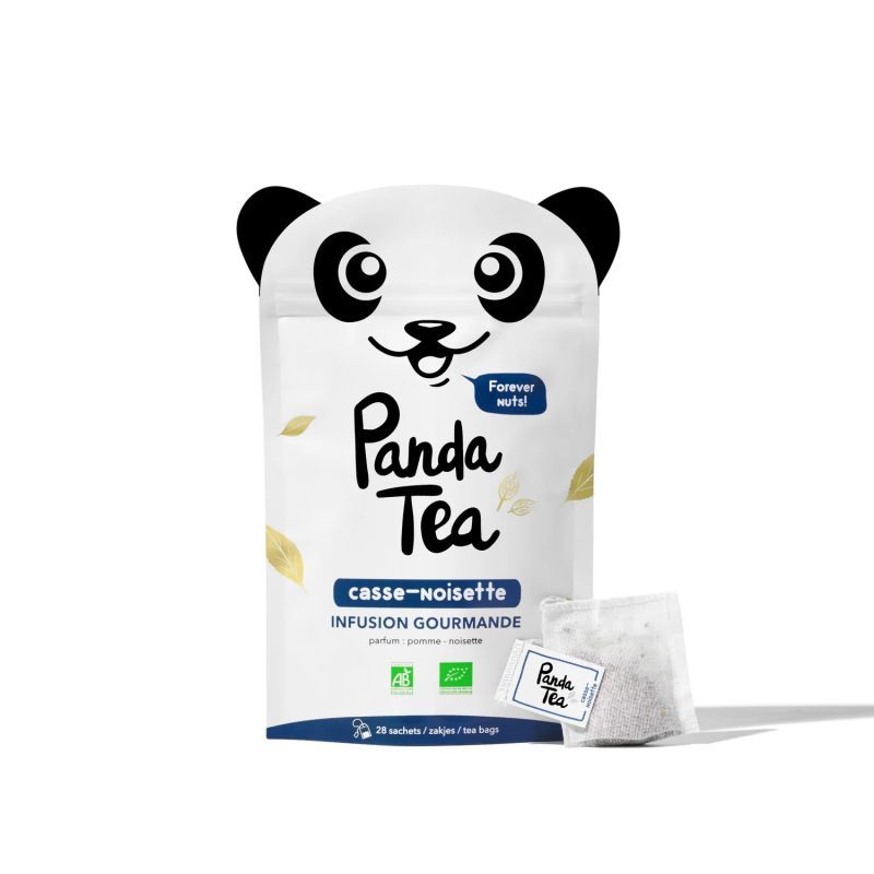 PANDA TEA CASSE NOISETTE SACHET 28