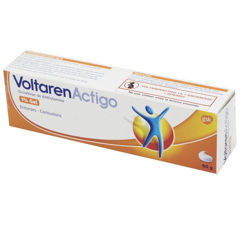 VOLTARENACTIGO 1% GEL TUB 60G