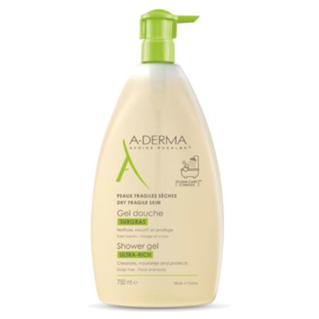 A-DERMA GEL DOUCH SURGRAS 750ML