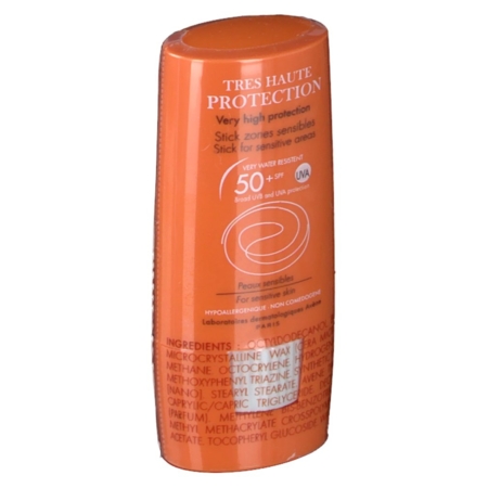 AVENE-SOL STICK50+ ZONE SENS 8G