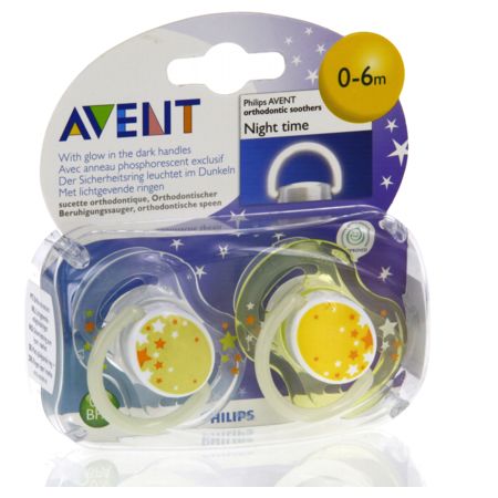 SUCET AVENT SILIC NUIT BLEU 0-6M 2