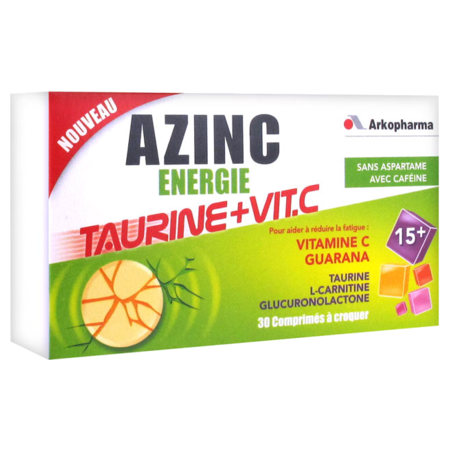 AZINC ENERGIE TAURINE+VIT C CPR 30